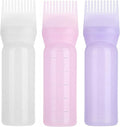Hair Oiling Applicator, 3 PCS Hair Applicator Bottle, Hair Oiler with Graduated Scale, Root Comb Applicator Bottle 6 Ounce