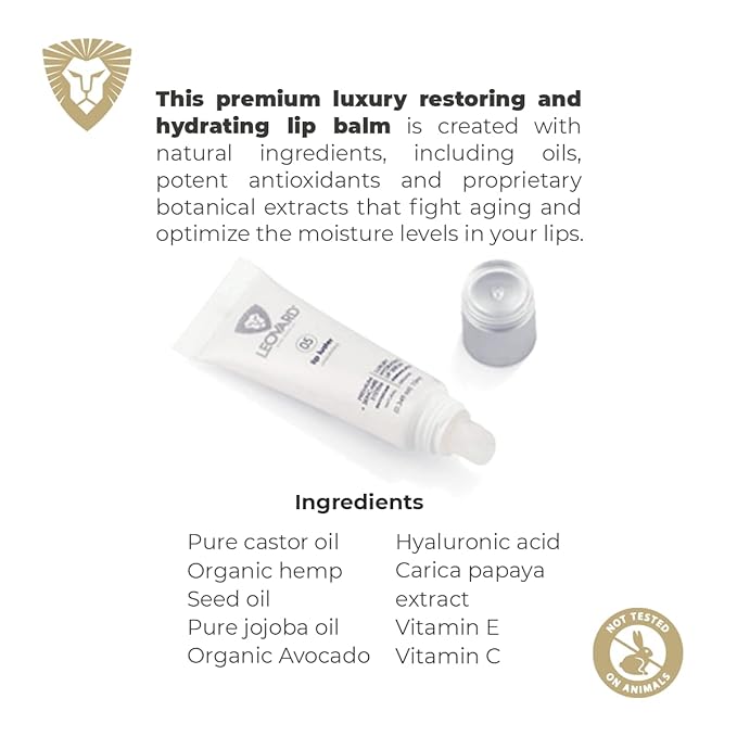 Lip Luster Hyaluronic Acid Lip Hydrating Lip Serum Balm - Organic Natural Lip Hydrating Treatment, Moisturizing Lip Serum, Reduce Dryness Lip Lines Lip Enhancer For Fuller Plump Lips (1 Pack)