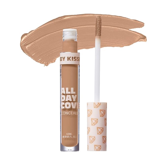 Ruby Kisses All Day Concealer Lightweight Full Coverage Multi-Use Concealer 0.13 Fl Oz (Natural Beige)