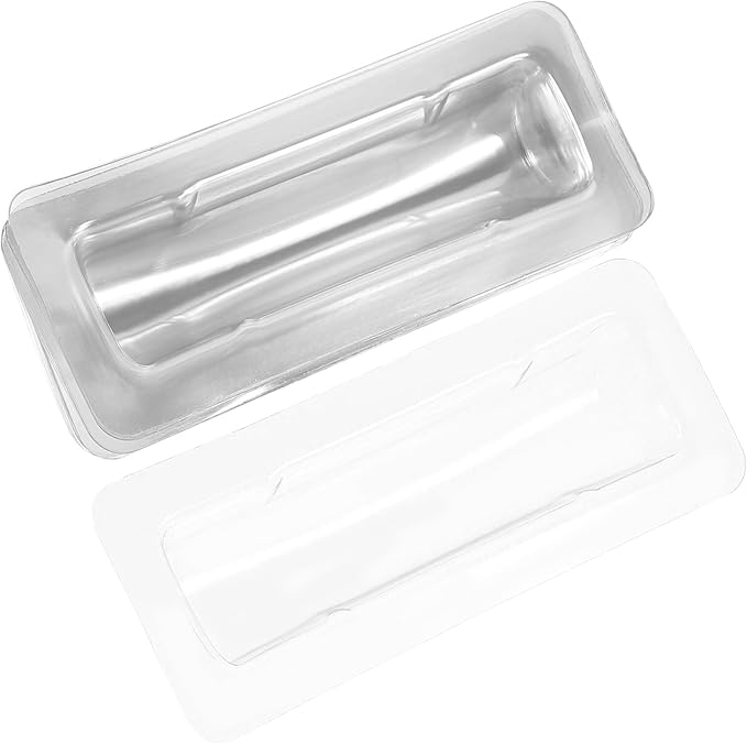 SEWACC 30pcs Clear Plastic Lip Balm Pouches Clear Lipstick Holder Money Card Holder Transparent Lip Balm Window Holder Plastic Domes for Lip Balm