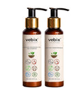 VebixProfessional Customized HairFall Control Regimen All Hair-Ayurvedic 2 Product Kit- Anti Hairfall Shampoo & Hair Keratin Conditioner - All Hair Types, (6.76 Fl.oz)
