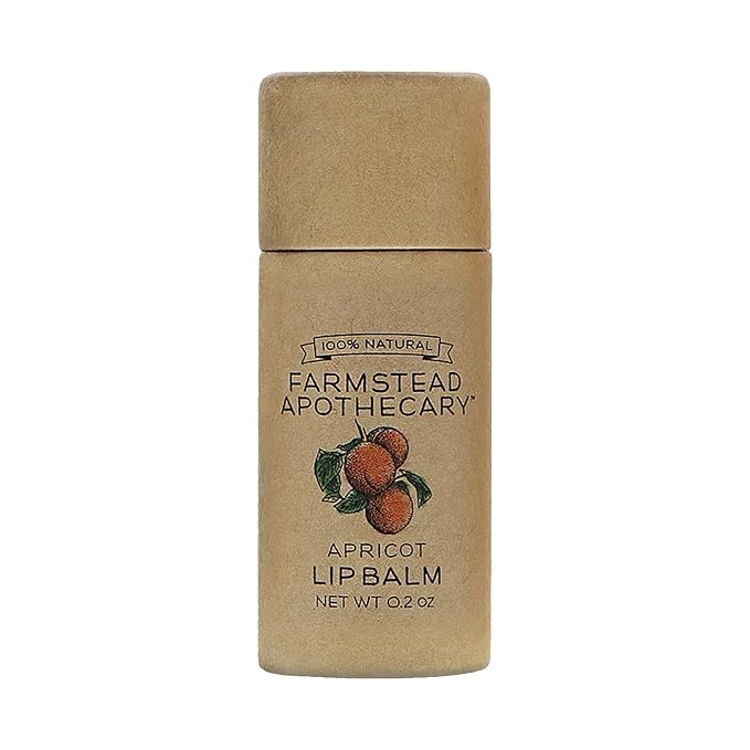 Farmstead Apothecary, Lip Balm Apricot, 0.25 Ounce