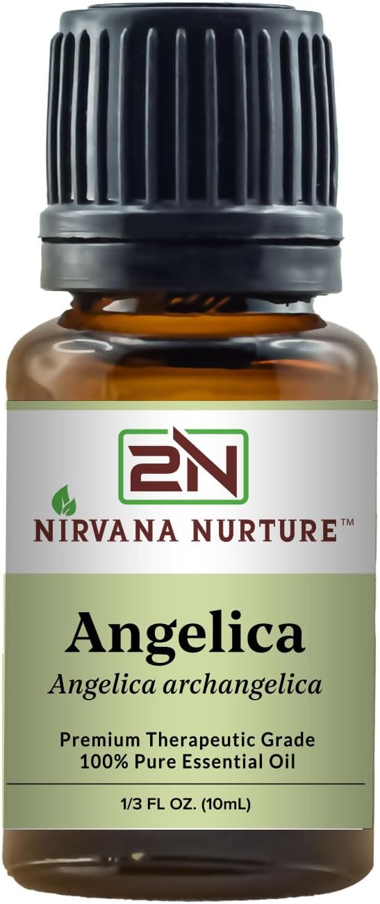 Angelica Essential Oil 100% Pure Premium Therapeutic Grade, Undiluted - Aromatherapy Diffuser for Calm and Relaxation, Skin Care, Hair Care