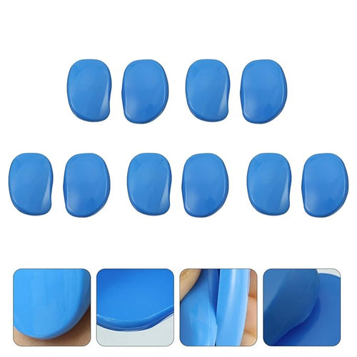 10pcs hair dye earmuffs ear shower caps waterproof ear cover salon ear covers ear covers for hair drying plastic ear covers bath & bathing accessories plastic leather Spa ear muffs