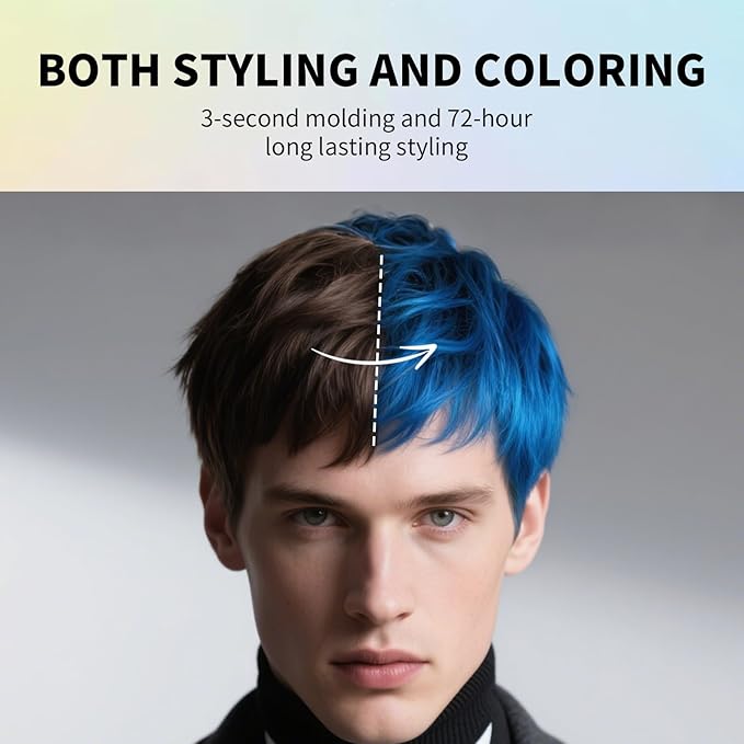 SEVICH Temporary Hair Color Wax Brown for Kids Women Men,Natural Instant Hair Wax Color,Premium Non Greasy,Easy to Wash,Travel Size,Perfect for Halloween, Children's Day,Cosplay & Parties,50g
