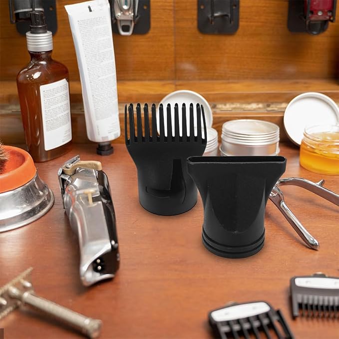 7pcs Hair Dryer Nozzle Attachment Plastic Narrow Concentrator Comb Styling Nozzles Fit for Salon and Home Use Versatile Hair Drying Accessories for Multiple Hairstyles
