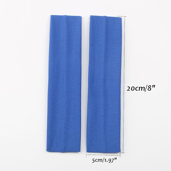 Yoga Sports Headbands,Pack of 24,Soft Elastic Stretchy Athletic Headband Workout Gym Sports Fitness Hair bands