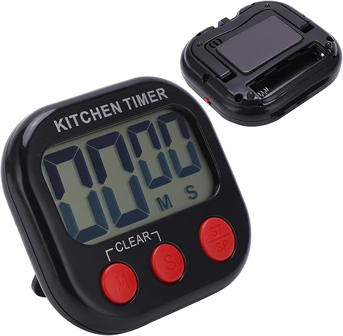 Digital Large Clear Multifunctional Space Saving Convenient Durable Portable Reliable Stopwatch Reminder for Hair Color Processing,Kitchen Timer, Cooking, Baking, Kitchen Timer, Digital Large Cl