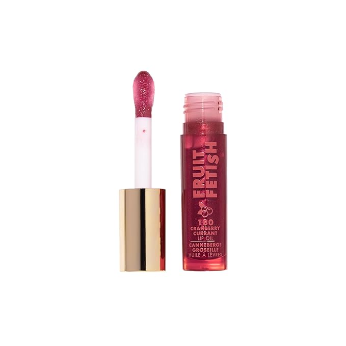 Milani Lip Oil with Vitamin E for Instant Hydration, Fruit Extract Infused Lip Treatment and Moisturizing Lip Gloss - Cranberry