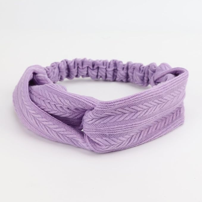Elastic Knotted Headbands for Women Wheat Pattern Cloth Head Hair Bands for Women's Hair Non Slip Boho Wrap Twisted Hair Accessories