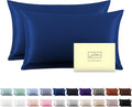 Silk Pillowcase for Hair and Skin,Soft,Breathable and Sliky 100% Standard Size Pillow Cases Set of 2,Both Sides Natural Mulberry Silk Pillowcases with Hidden Zipper(Standard Size 20"X 26",2pcs)