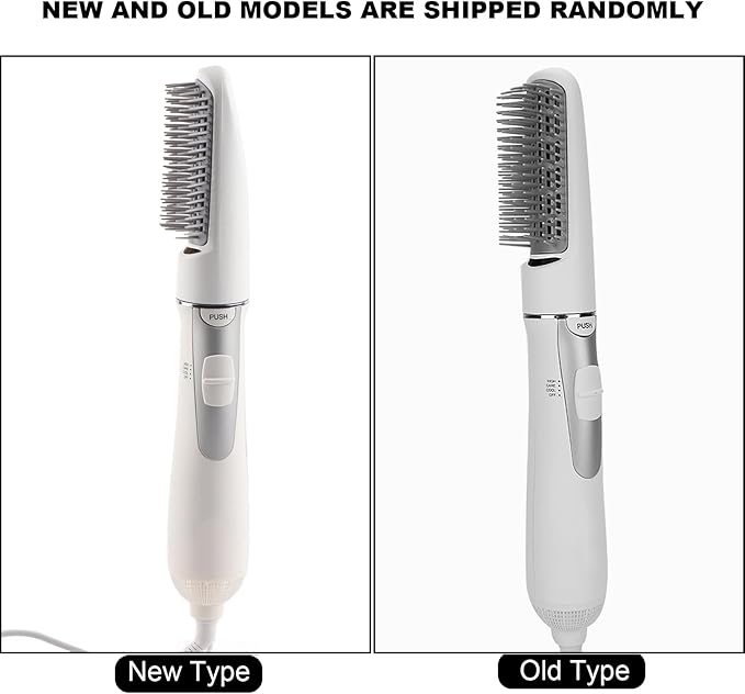 ZJchao 2 in 1 Hair Dryer Brush, Negative Ion Anti-frizz Hot Air Brush Blower, Professional Electric Household Hair Curling Comb, Protable Hair Dryer Comb Machine