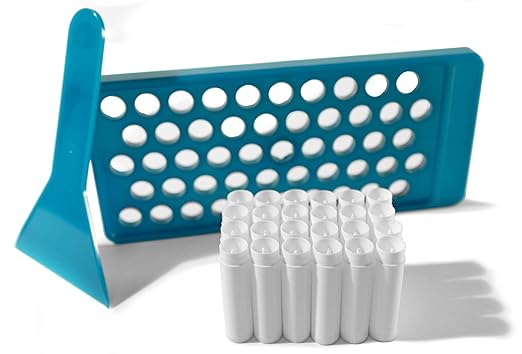 DIY Lip Balm Making Kit with Filling Tray, Spatula, and 24 White Lip Balm Tubes with Caps (0.15 oz each) - Make Your Own Lip Balm Set for Crafters or Professionals by SKS Bottle and Packaging, Inc.