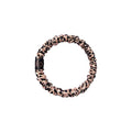 SLIP Skinny Scrunchie, Rose Leopard |Pure Silk Skinny Scrunchie | 100% Mulberry Silk, Anti-Crease, Gentle on Hair, Reduces Breakage | Stylish & Durable, Amazon Exclusive