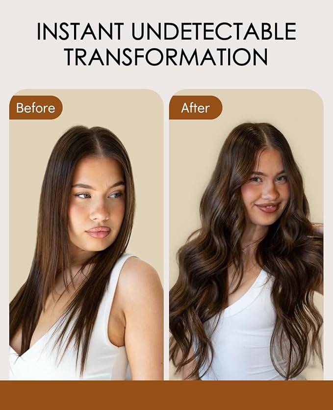 VINBAO Invisi Edge Tape in Hair Extensions Human Hair, 18in 50g 20pcs Chocolate Brown Injected Tape in Extensions Seamless Natural De Cabello Humano Thick Ends 18inch #4
