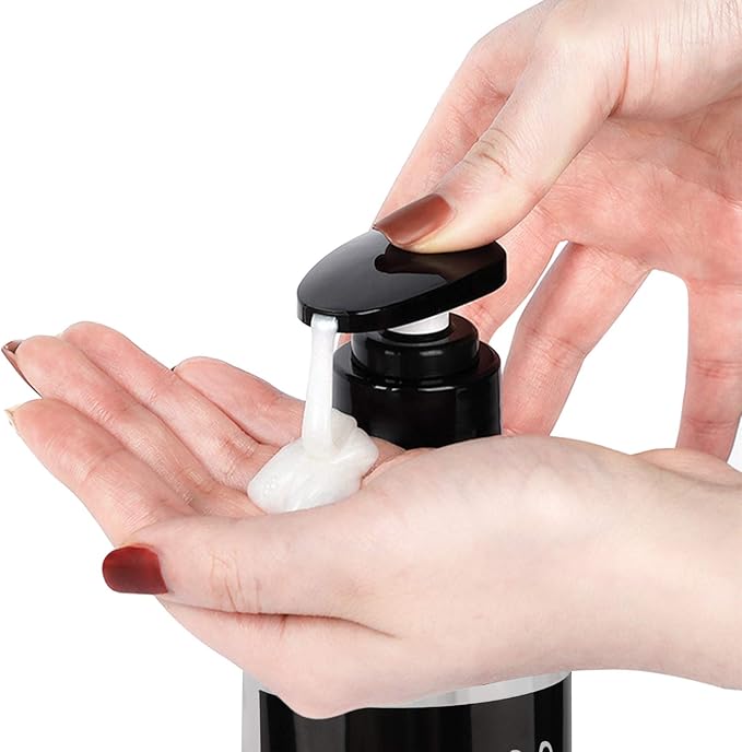 Shampoo Dispenser Bottle, Segbeauty 3pcs 10.1oz/300ml Plastic Pump Bottle Dispenser, Refillable Shampoo Pump Bottles for Shower, Pump Bottles for Body Soap Shampoo Conditioner Hotel Bathroom