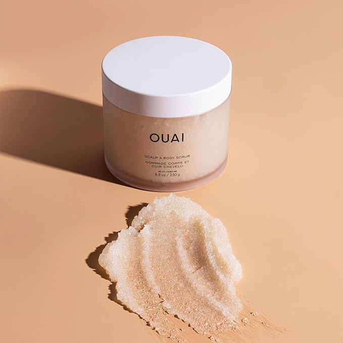 OUAI Detox Duo - Clarifying Detox Shampoo with Apple Cider Vinegar & Keratin + Foaming Scalp & Body Scrub Exfoliator that Cleanses and Removes Buildup - Sulfate-Free Hair Care (2 Count, 10 oz/8.8oz)