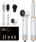 Blow Dryer Brush 5 in 1, Negative Ion Hair Dryer Brush Set Upgrade Hot Air Brush Air Styler Curling Wrap Air Curler, Curling Iron Hair Styling Tools As A Gift for Straight/Curl/Drying/Smoothing
