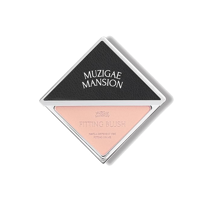 MUZIGAE MANSION FITTING BLUSH Vegan Powder Lightweight, Smooth, Blendable, Face Enhancing Makeup Color (Vibe)