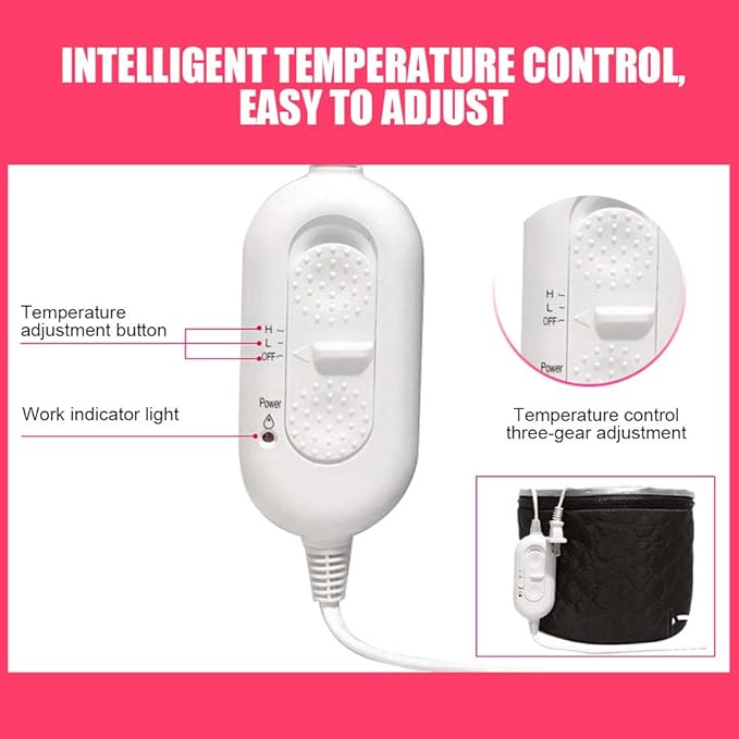 Hair Steamer Cap, Electric Heating Hat with Three Gear Adjustment Heated Hair for Hair Care Us Plug 110v