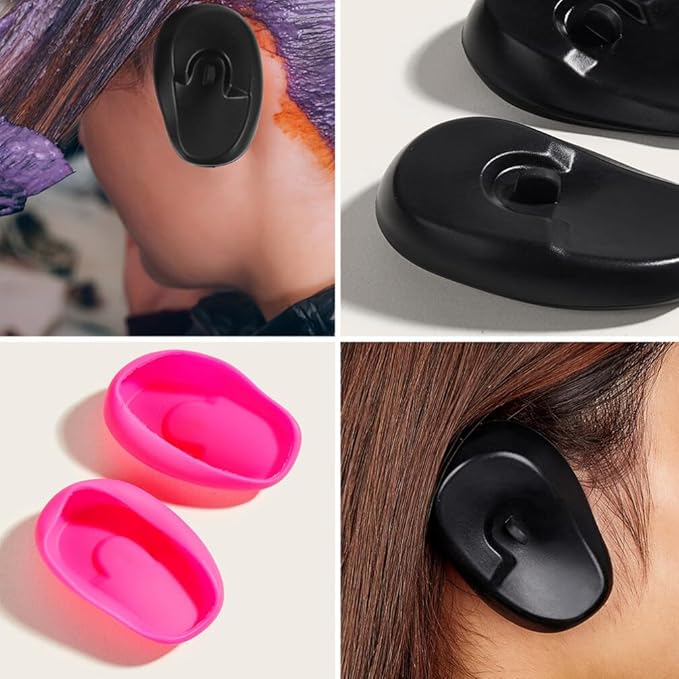 FRCOLOR 8pcs Earmuff Ear Defenders - Salon Ear Heat Protector Covers for Hairdressing & Baking Oil Hair Dryer Use