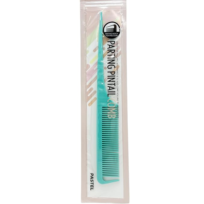 Donna Rat Tail Comb - Professional Parting Comb for Precision Styling, Ideal Rat Tail Combs for Sectioning and Hair Parting, Durable and Heat Resistant, Perfect for Salon and Home Use (GREEN)