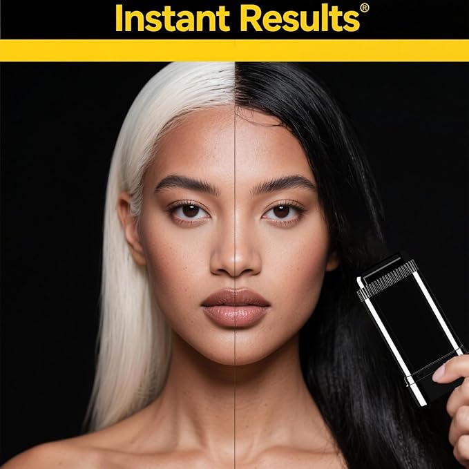 Hair Color Comb, Safe and Convenient Comb Hair Dye, Portable Hair Dye Comb For Gray Hair Coverage, Waterproof and Sweat-Proof, 2 in 1 Instant Dye, for Women & Men (1PCS-Brown)