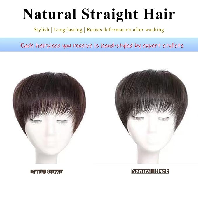 Short Human Hair Topper for Women with Hairloss,Invisible Clip in Short Curly Topper Hairpiece with Large Mesh 6.3x7 Ins and Silk Top Base Natural Fluffy Wiglet Hairpiece Natural Black