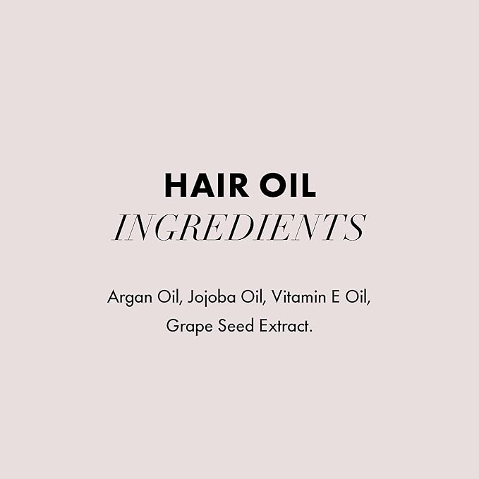 Hanz de Fuko Vegan Hair and Beard Oil – Supports Growth, Beard Health and Softer, Smoother Hair – Hydrating Formula with Argan & Jojoba Oil, Vitamin E and Grape Seed Extract –1.76 oz., Travel Size