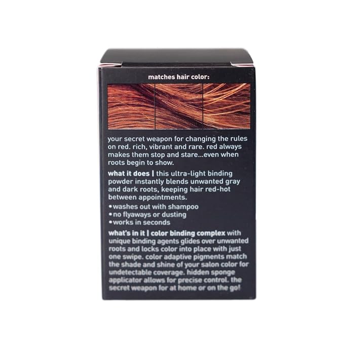 Root Touch Up Powder for Medium Red Hair by Style Edit | Cover Up Grays and Roots with Color Binding Mineral Hair Concealer | 2 Pack