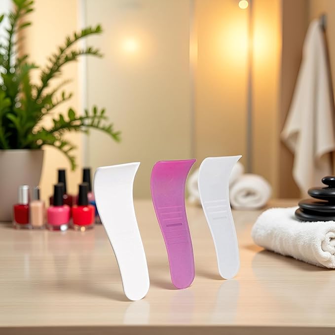 Portable Hair Wax Removal Spatulas, 3 Pcs Random Colors, Non-Stick Wax Applicator, Reusable Scraper, Hard Wax Sticks