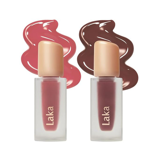 Laka Fruity Glam Lip Tint Duo #103 Humming, #121 Ash Nut