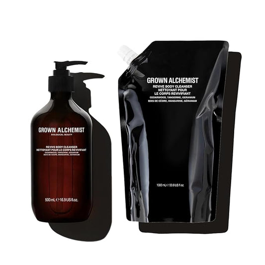 Grown Alchemist Revive Body Cleanser Set (500 mL) + Refill (1L)
