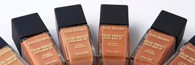 Black Radiance Color Perfect Liquid Full Coverage Foundation Makeup, Brownie, 1 Ounce (Pack of 3)