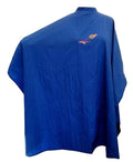 CHARLENE Professional Cutting Cape for Salon Hair Styling, Barber Haircut, Coloring, Skincare, Makeup (NL Logo, NAVY BLUE)