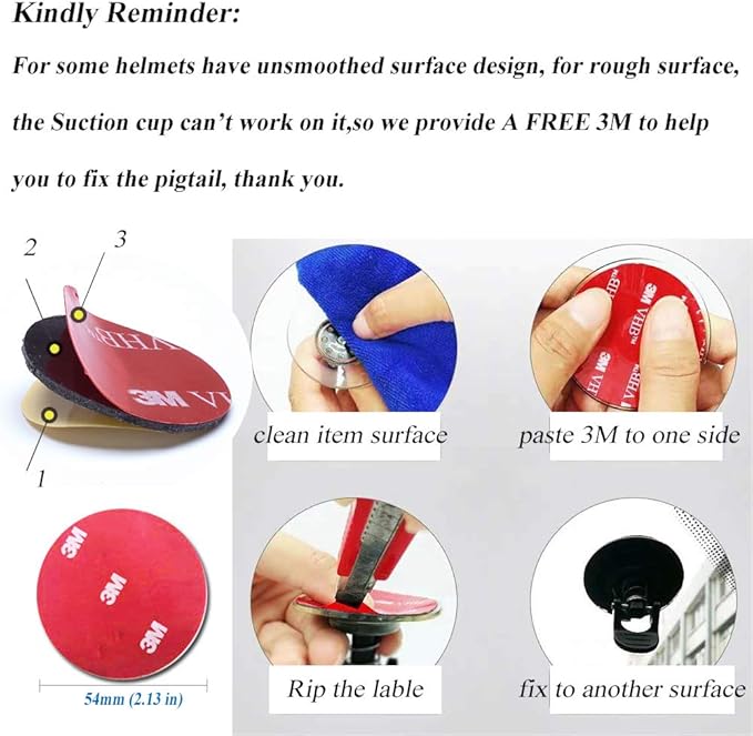 Helmet Pigtails Gradient Ramp Helmet Curly Ponytail Helmet Hair with Suction Cup for Motor Bike 2PCS Ombre Black to Deep Blue (Helmet not Included)