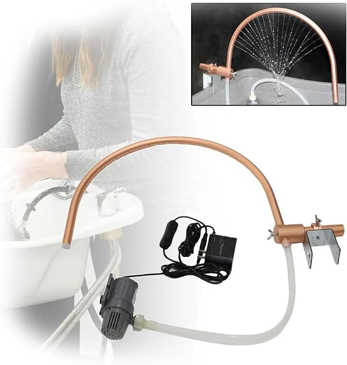 Massage Salon & Spa Basin Faucet, 180° Arc Design Water Circulation Rack for Head Hair Salon Head Spa Frame Head Therapy Device