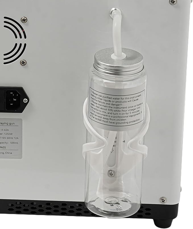 Nano Hair Steamer, 1750W Hair Color Processor Multifunctional Hair Dyeing Machine with External Water Tank & Pipe, Professional Nano Mist Salon Steamer Equipment