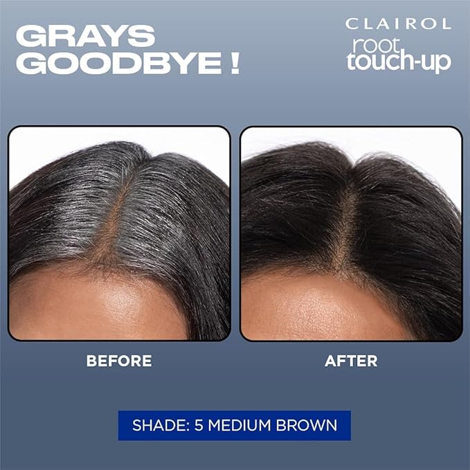 Clairol Root Touch-Up by Nice'n Easy Permanent Hair Dye, 4A Dark Ash Brown Hair Color, Pack of 2