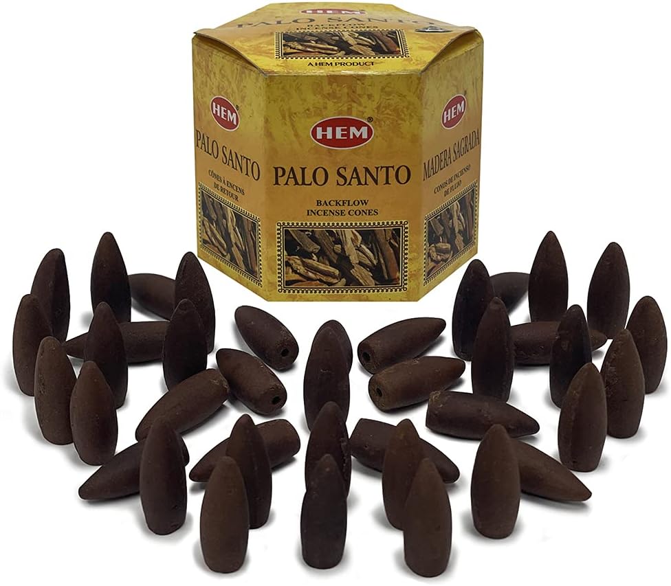 TRUMIRI Palo Santo Backflow Incense Cones For Waterfall And Mat Bundle Inciensos Aromaticos|Incienso|Inciense|Insienso