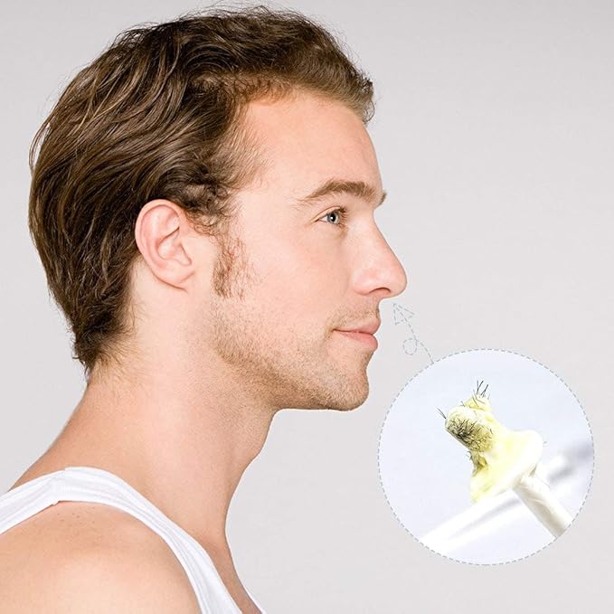 60 Pieces Plastic Wax Applicator Wands with Disposable Spatulas for Nose Hair Removal and Nostril Cleaning