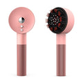 Electric Scalp Massager - 2 in 1 Scalp Massager with Oil Applicator, Cordless Massager Brush for Hair, Handheld Waterproof Hair Massager Scalp, Purple+Pink