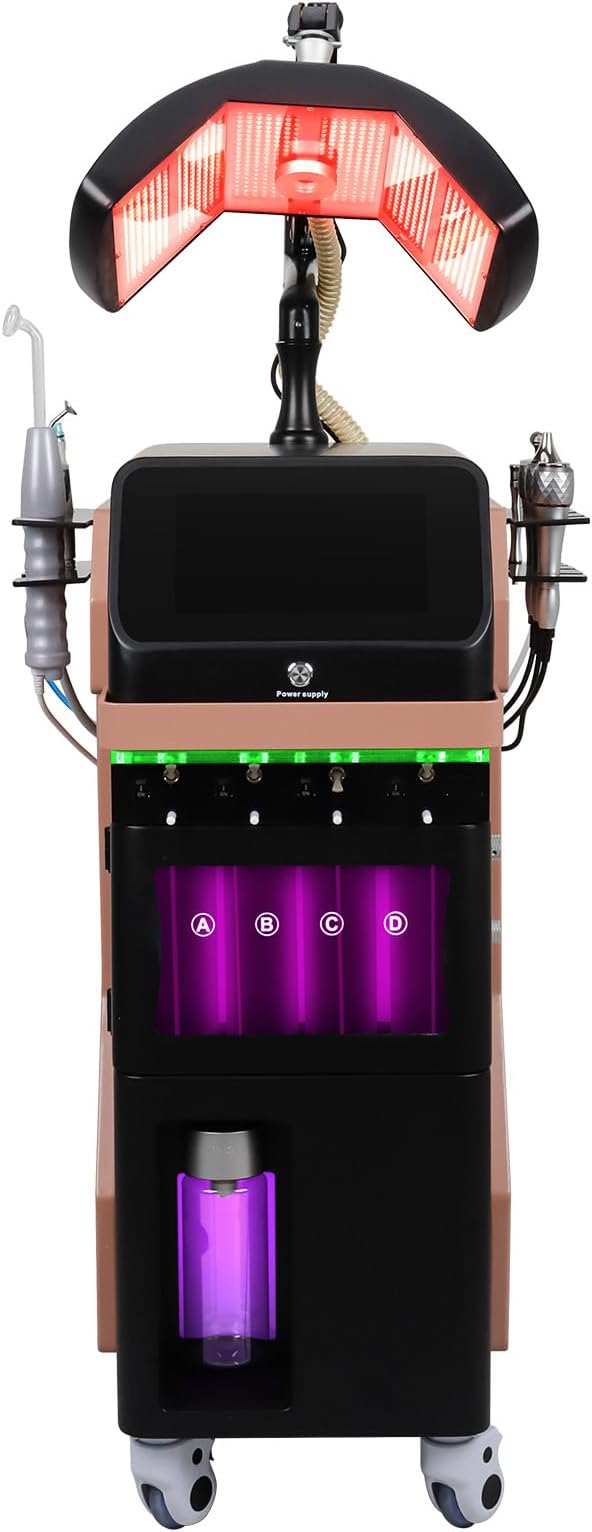 8IN1 Skincare Multi-Functional LCD Touch Screen Hydro System Device