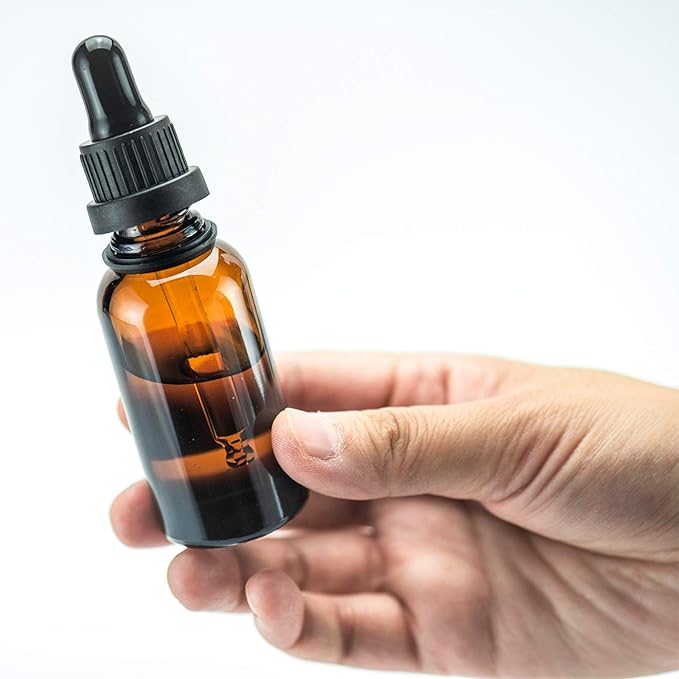 YIZHAO Clear Glass Dropper Bottle 1oz, Tincture Bottles with Glass Dropper, for Essential Oils, Aromatherapy, Cosmetic, Laboratory, Pharmacy, Liquids, Travel –12 Pcs