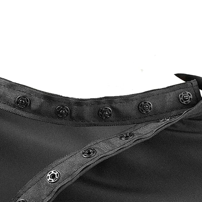 Black Waterproof Hair Salon Cape Professional Barber Cape with Metal Snap Closure Hair Cutting Cape (Black-20 Pack)