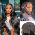 13x4 Lace Front Wigs Human Hair Pre Plucked 180 Density 28 Inch HD Body Wave Lace Front Wigs Human Hair 10A Frontal Wigs Human wigs for Women Glueless Wigs Human Hair Pre Plucked Black wig 28Inch