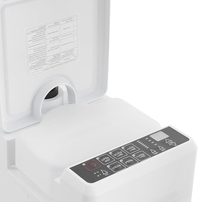 Nano Ionic Hair Steamer Machine - 500W Professional Hair & Scalp Care with 6 Modes Hair Color Processor, Adjustable Temp 32-140°F, 1000ml Tank, for Home & Salon Use (White)