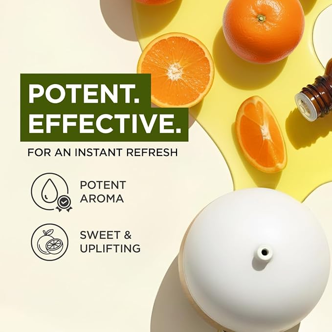 Gya Labs Orange Essential Oil - 0.34 Fl Oz - for Hair, Skin, Diffuser, Aromatherapy & DIY Candle Making Scent