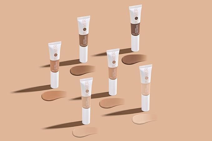 FLOWER BEAUTY By Drew Barrymore Get Real Serum Concealer - Brightens Skin + Blurs Blemishes - Hydrating Serum- Medium Honey