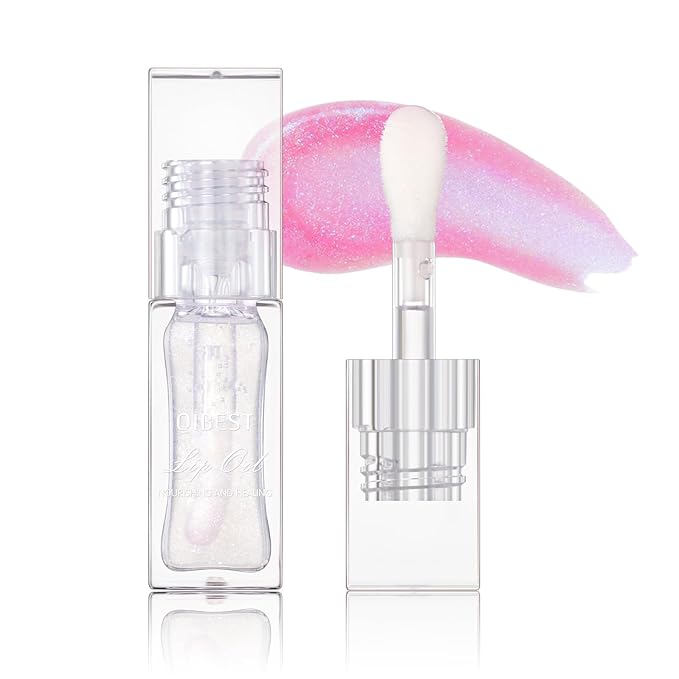 Magic Color Changing Moisturizing Lip Glow Oil Plumping Glimmer Glow Lipstick, Hydrating Lip Gloss Lip Care, Long Lasting Non-sticky Fresh Texture Lip Oil (Color Changing 01)